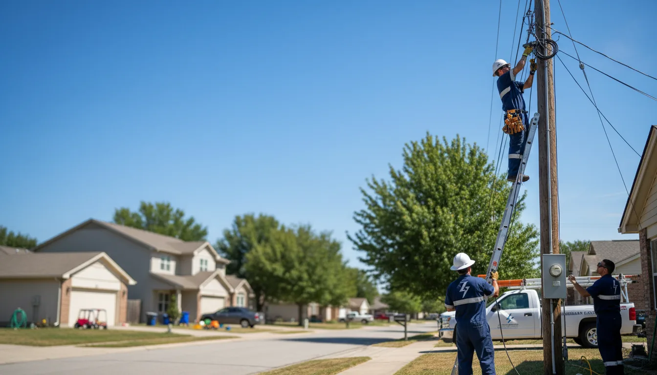 Residential electrician providing installation services in Medford, OR